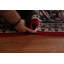 Tapis floral rouge Kashmar à motif persan noué à la main 8 x 11