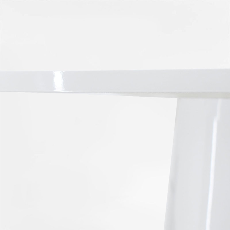 Table de salle à manger 46 ", Blanc, H 29,5 po x L 46 po x l 46 po
