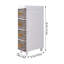 Plastic / Acrylic Freestanding Bathroom Cabinet
