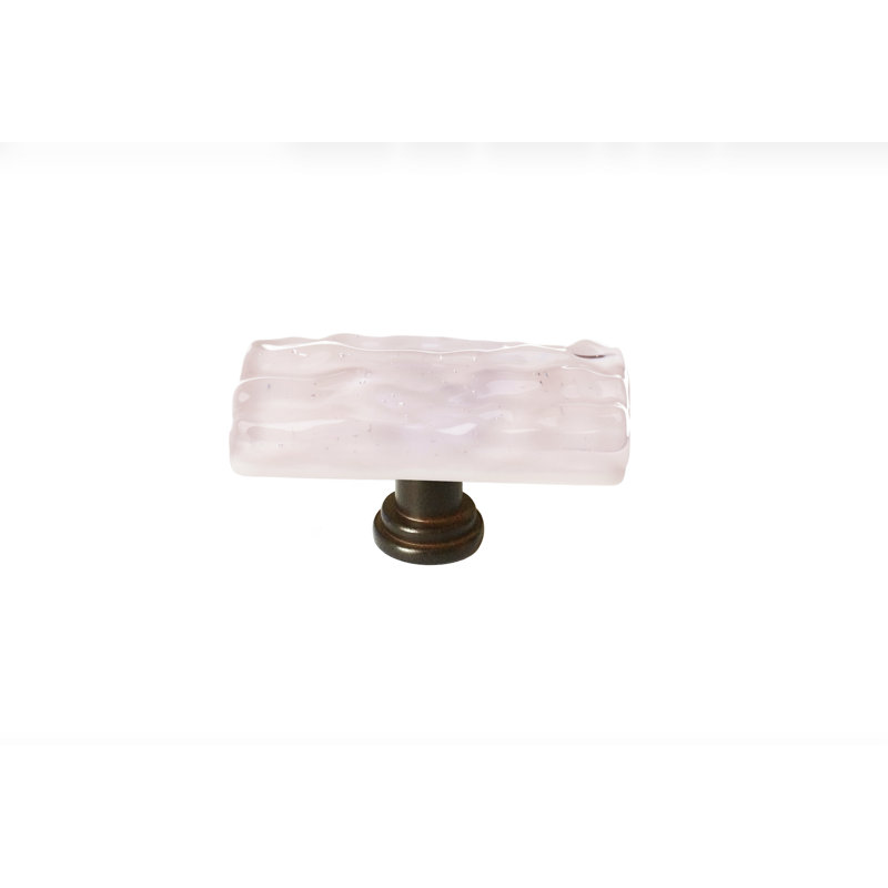 Glacier 1 1/4" Length Square Knob, Skinny Long Knob, Oil Rubbed Bronze, Rose