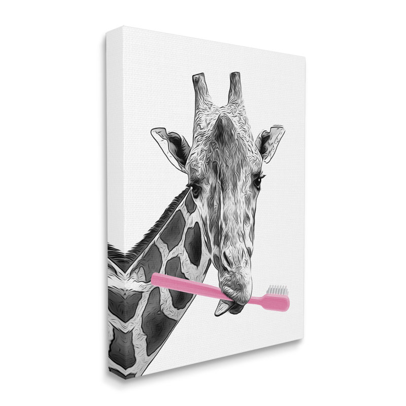"Drôle d'animal", art mural sur toile par Annalisa Latella, H 48 po x l 36 po x P 1,5 po