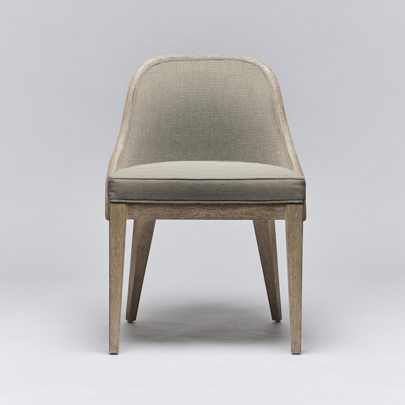Siesta Upholstered Dining Chair, White Ceruse, Tint Loop