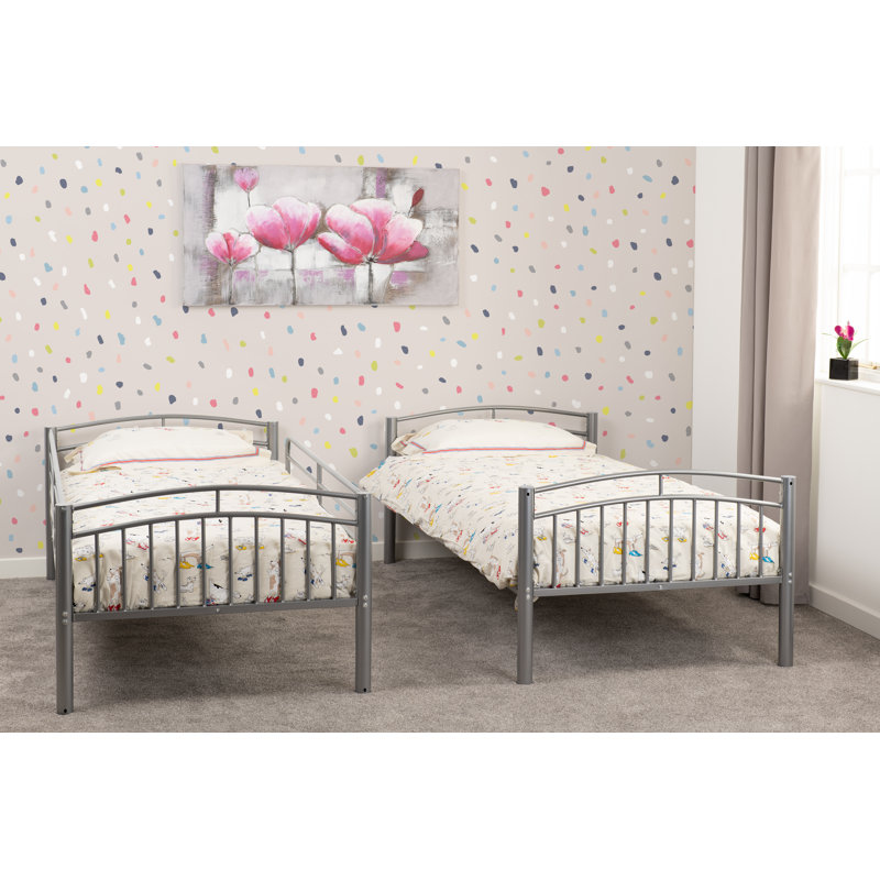 Domenica Single Bunk Bed, Silver