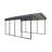 Galvanized Steel Carport, 12X20X9-90469256