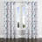 Geometric Shapes Curtain panels - Blue Soft Modular Grommet Curtain - 1 Panel-20856930-20856929