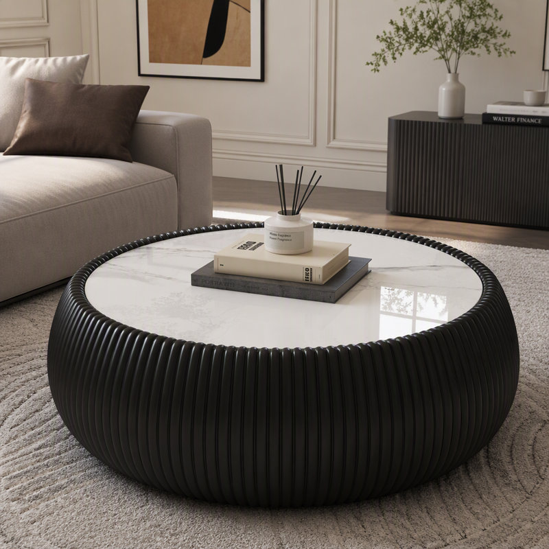 Table basse, Blanc et noir