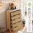 Gerius Fluted 5 Drawers Dresser, Yellow-2000764020