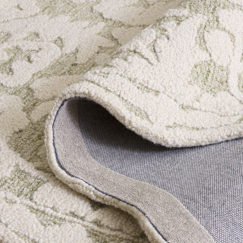 Martha Stewart 4980 Hand Tufted 80% Wool; 20% Cotton Oriental Rug, 6' X 6' Square