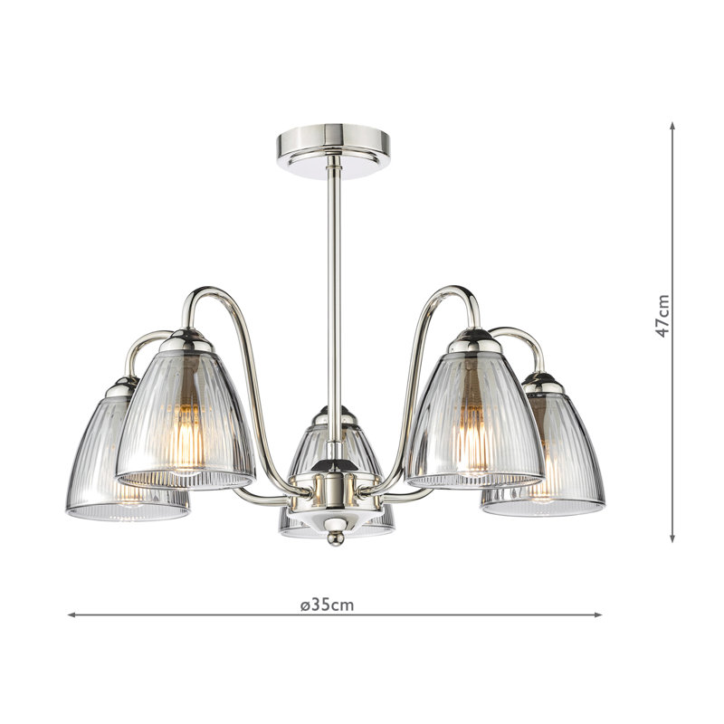 Flush Mount, Polished Nickel