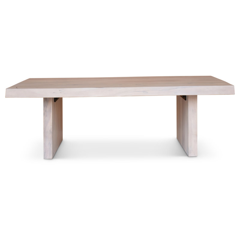 Colin Kentley Solid Wood Sled Coffee Table, White Wash