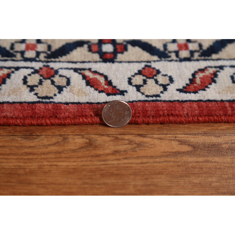 Tapis turc rouge à motif floral Ziegler noué à la main