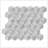 Hexagon Carrara Grey Polished Marble Tiles, Natural Stone For Wall And Floor, 12 Pieces Per Box, 7.1 Sq Ft Coverage