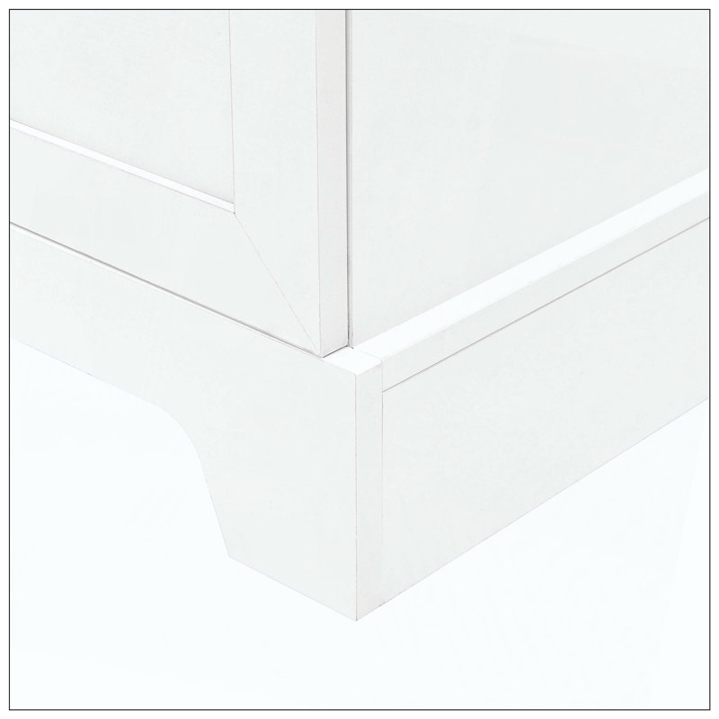 Armoire de rangement à deux portes, H 70 po x l 16,9 po x P 22,1 po, Blanc