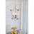 Chandelier  - 4  - Light Wood, Hanging Light Fixture With Adjustable Chain Function