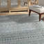 Tapis turquoise / gris tissé à la machine Tomas-1746377619