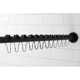 Kingston Brass Edenscape 60-Inch to 72-Inch Adjustable Shower Curtain Rod with Rings Combo