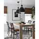 Uma Single Light Metal Dimmable LED Pendant