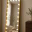 Miroir de plancher à DEL avec contrôle tactile Samie, métal blanc 32 x 71 Samie-130973187