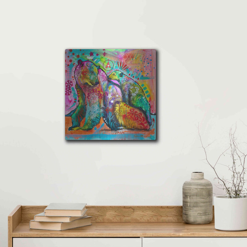 "Ours polaires 2" par Dean Russo, H 12 po x l 12 po