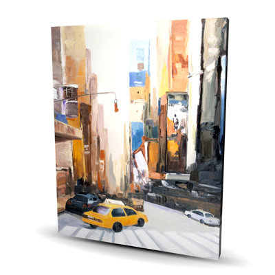 N-y tôt dans la matinée - Toile des cités orange | Décoration intérieure