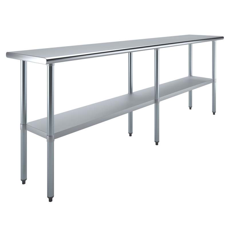 Stainless Steel Top Workbench, 35" H x 96" W x 18" D