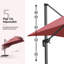 Grand parasol en porte-à-faux carré 9 pi avec base et rotation à 360 degrés-1056127018