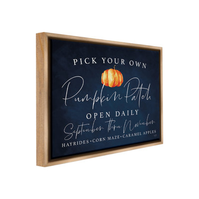 «Pick Your Own Pumpkins» sur toile