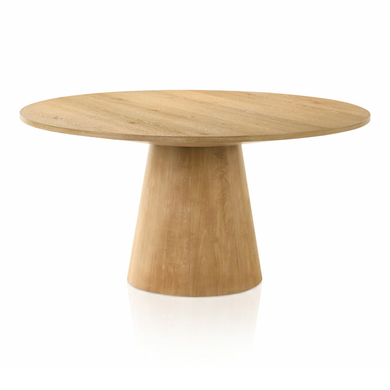 Oldbury Round Dining Table, 30" H x 59" W x 59" L, Beige