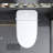 Luxury Smart Toilet With Bidet Seat Built-In, Intelligent Toilet Auto Open/Close Seat, Foot Sensor, Led Display,Night Light, Warm Water & Dryer,White