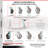 4 Piece Steel Polyurethane Caster Set