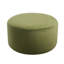 Velours olive rond - 16,04 pouces de hauteur, 30,76 de largeur, à utiliser comme repose-pieds ou table d'appoint, luxe et confort élevé, large et fonctionnel