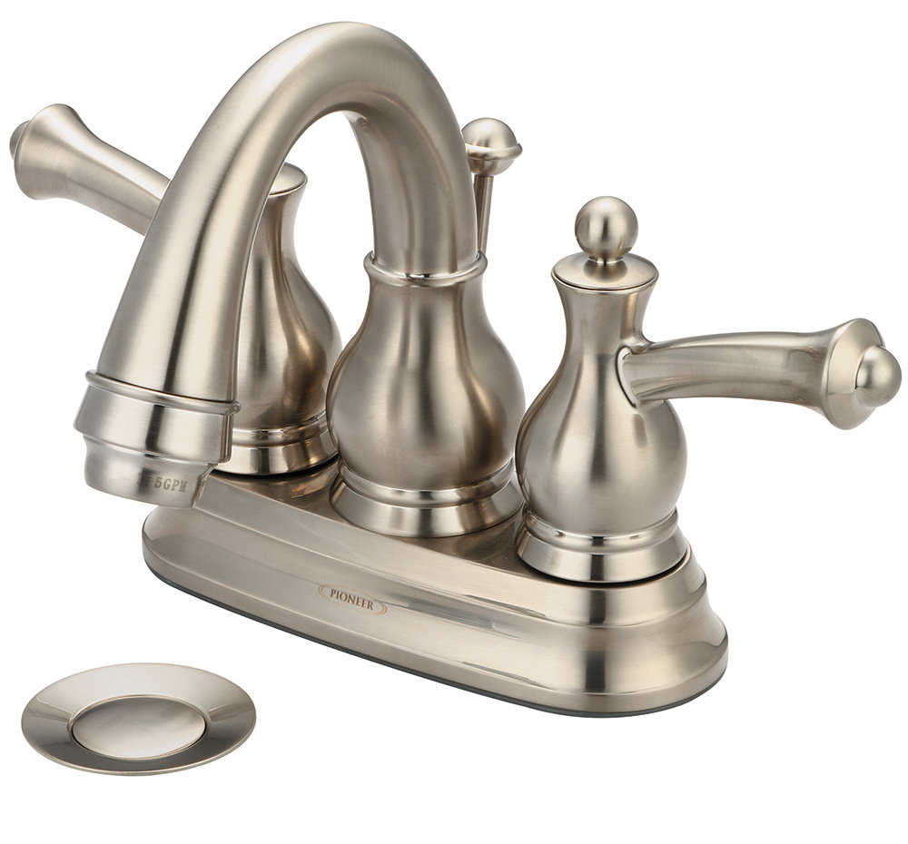 Bellaire Centerset Bathroom Faucet with Drain Assembly Pioneer 