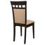 Chaise d'appoint rembourrée (ensemble de 2)
