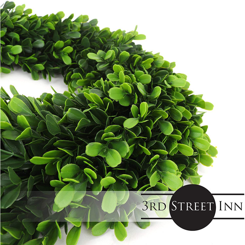 Faux Holly Plastic Wreath, 3" H x 22" W x 22" D, 1 pcs