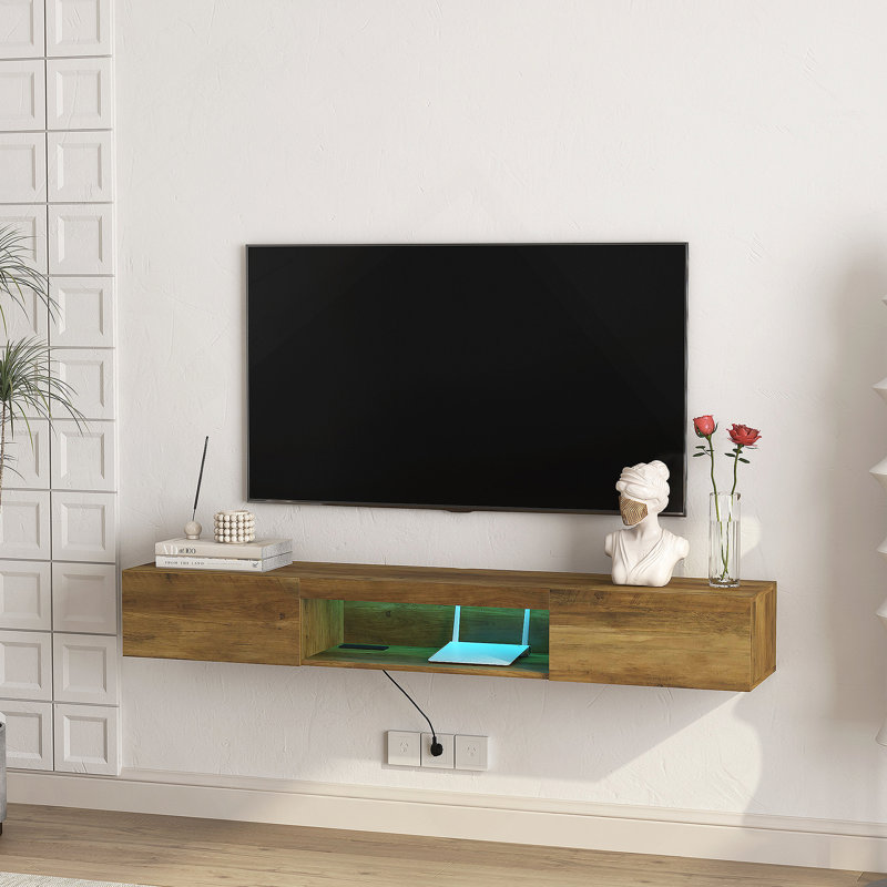 Meuble télé en bois manufacturé, Bois