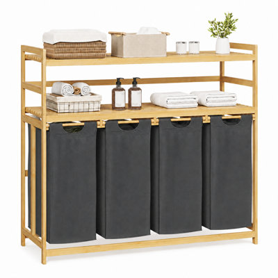 Bamboo Laundry Hamper Storage
