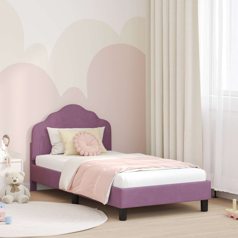 Bed Frame, Purple, European Toddler (80 x 160cm)