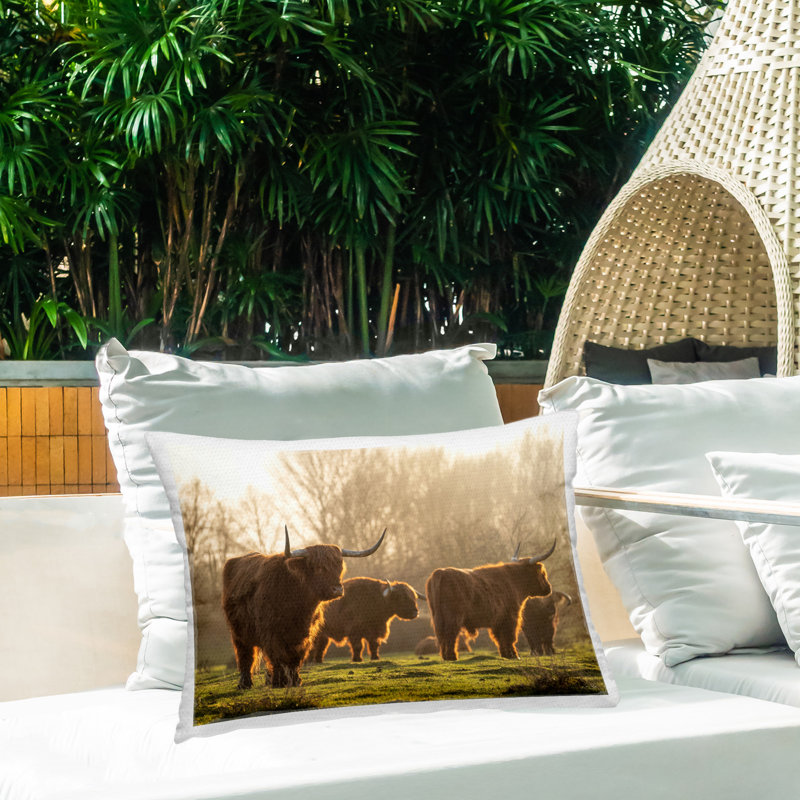 Coussin d'extérieur Longhorn Herd