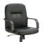 Chaise de bureau noire à roulettes