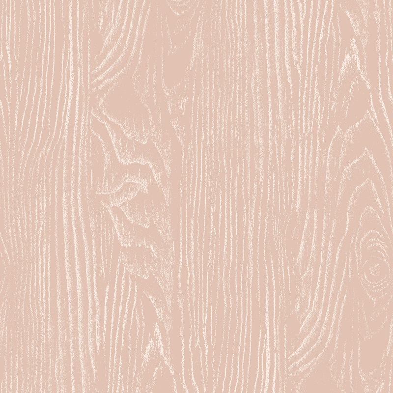 Faux Bois Woodgrain - Blush Wood Wallpaper