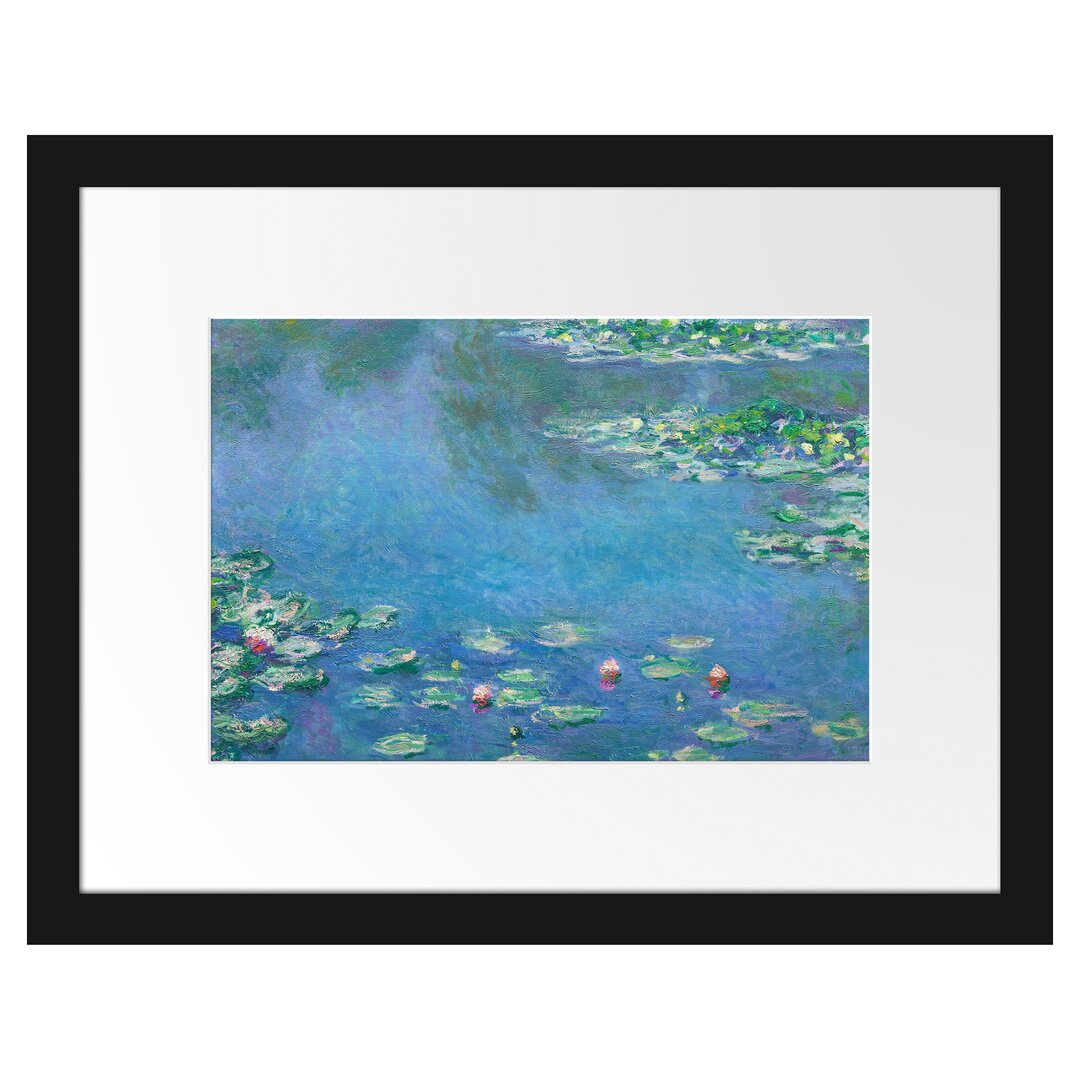 Gerahmter Kunstdruck Water Lilies IV von Claude Monet