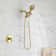 Dual Shower Faucet Set with Valve High Pressure 2 in 1 Shower Combo Set Shower System with Handheld