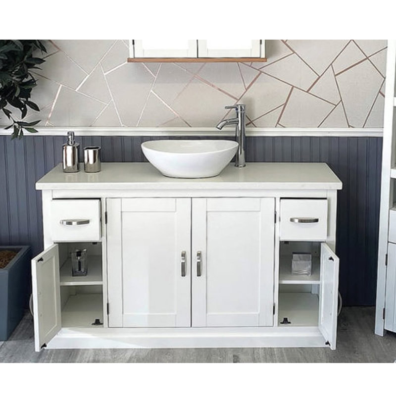 Apodaca 1230mm Single Bathroom Vanity with Vessel Ceramic Basin