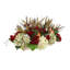 Fall Centerpiece With Hydrangeas, Pomegranates And Wheat