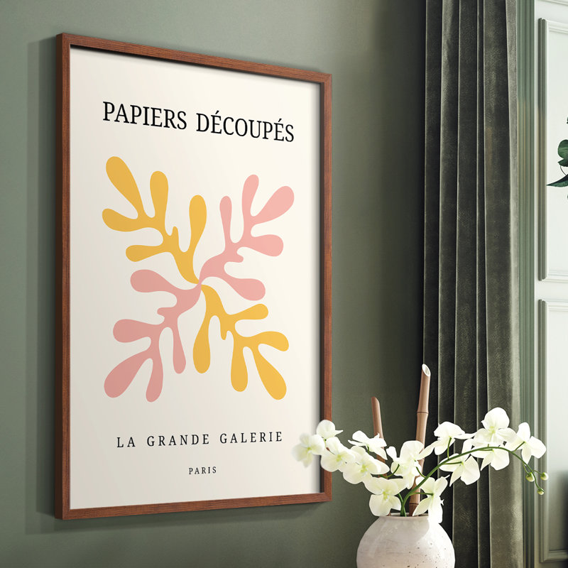 Matisse CDI Framed Print - Solid Wood, Brown Single Picture Framed, 28" H x 22" W