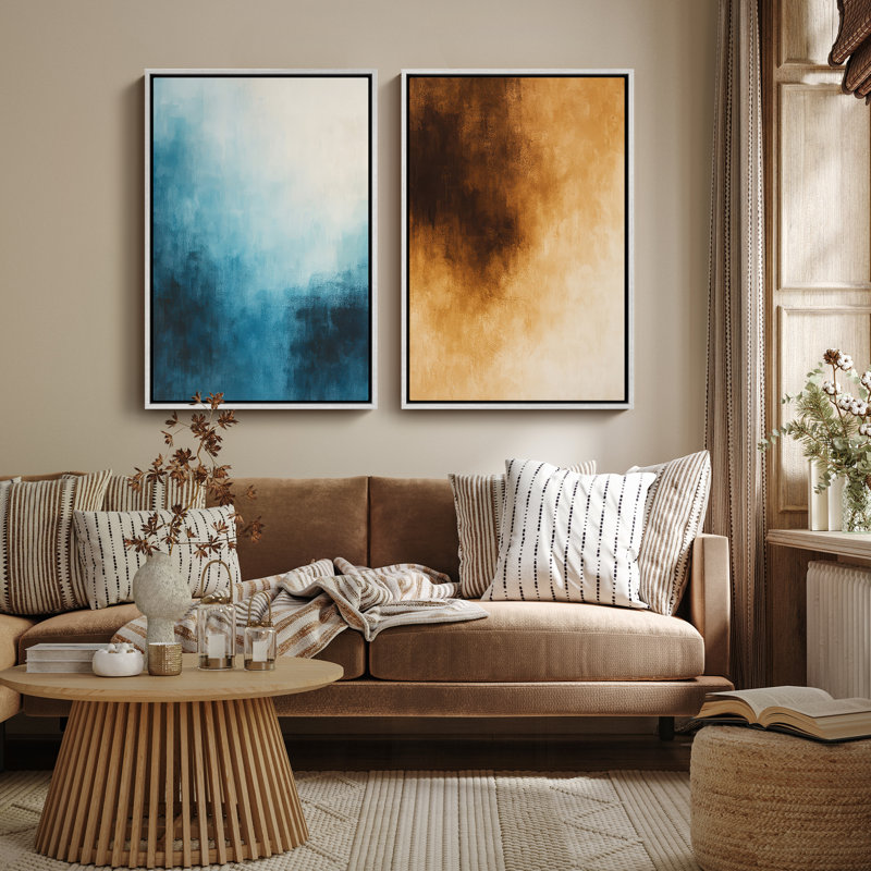 Art mural encadré, rétro, antique, classique pour chambre à coucher - 24 po x 36 po x 2 panneaux, H 36 po x l 24 po, Blanc