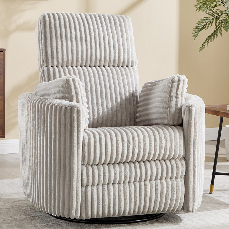 Delivering an unparalleled comfort experience: Swivel Rocker Manual Recliner with Customizable Pillows