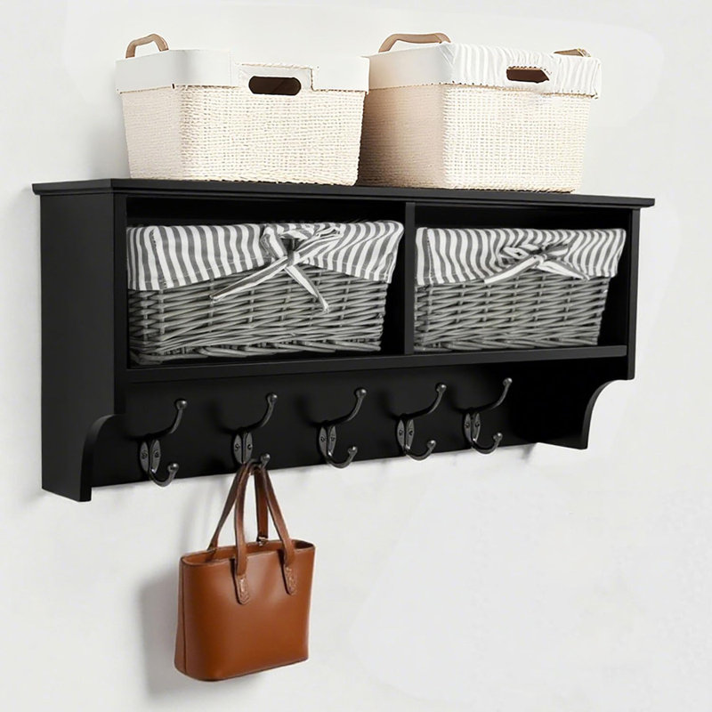 Plastic Coat Rack, Black