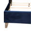Lit tapissier spacieux bleu marine de 8 po de large Profondeur du colis