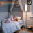 67" Traditional Floor Lamp White Cylinder  Fabric Shade  9W Dimmable LED Bluetooth Bulb Included(2.4 Ghz Wi-Fi, No Alexa)-1194153783